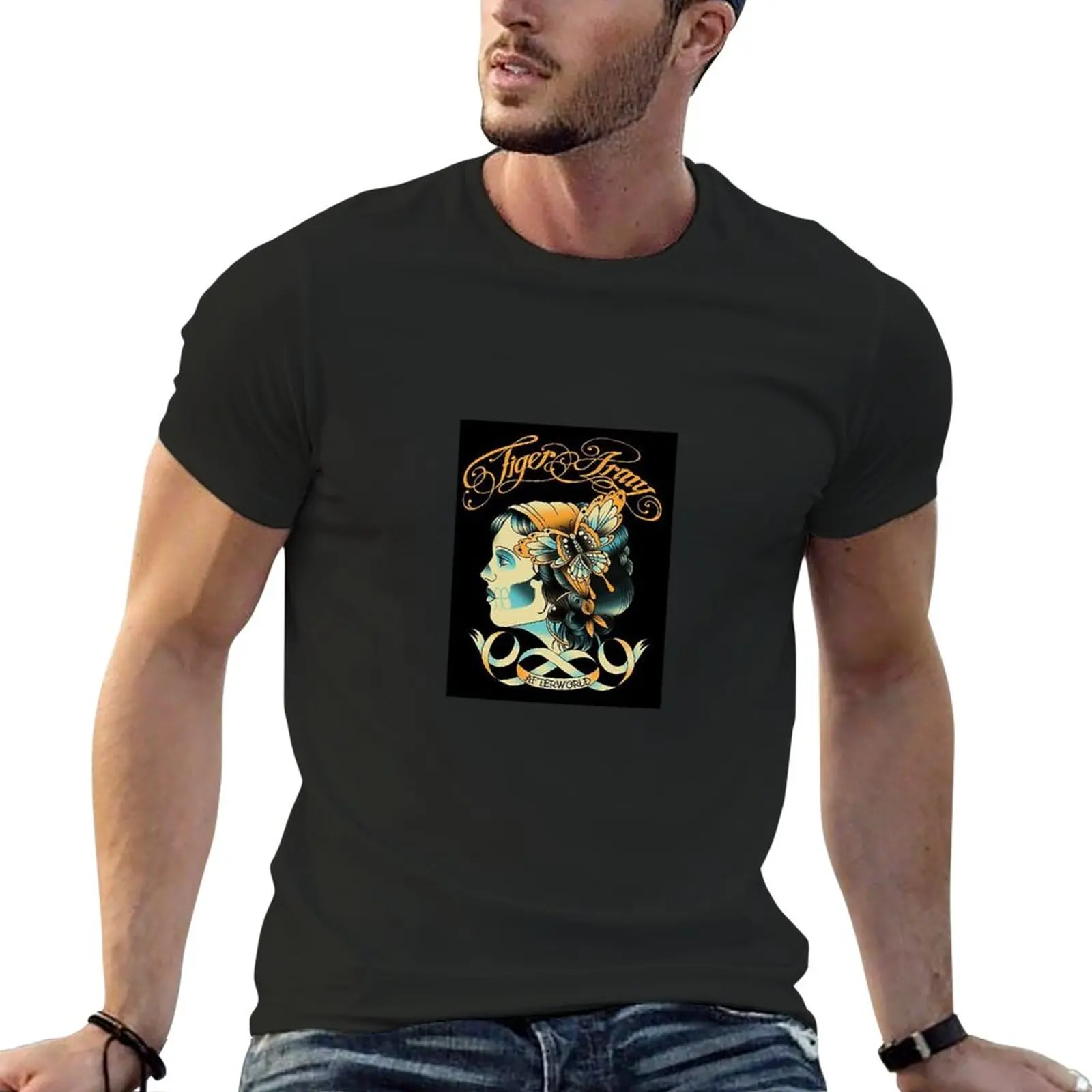 

album trending,tiger army T-Shirt quick-drying t-shirt boys white t shirts mens t shirts pack