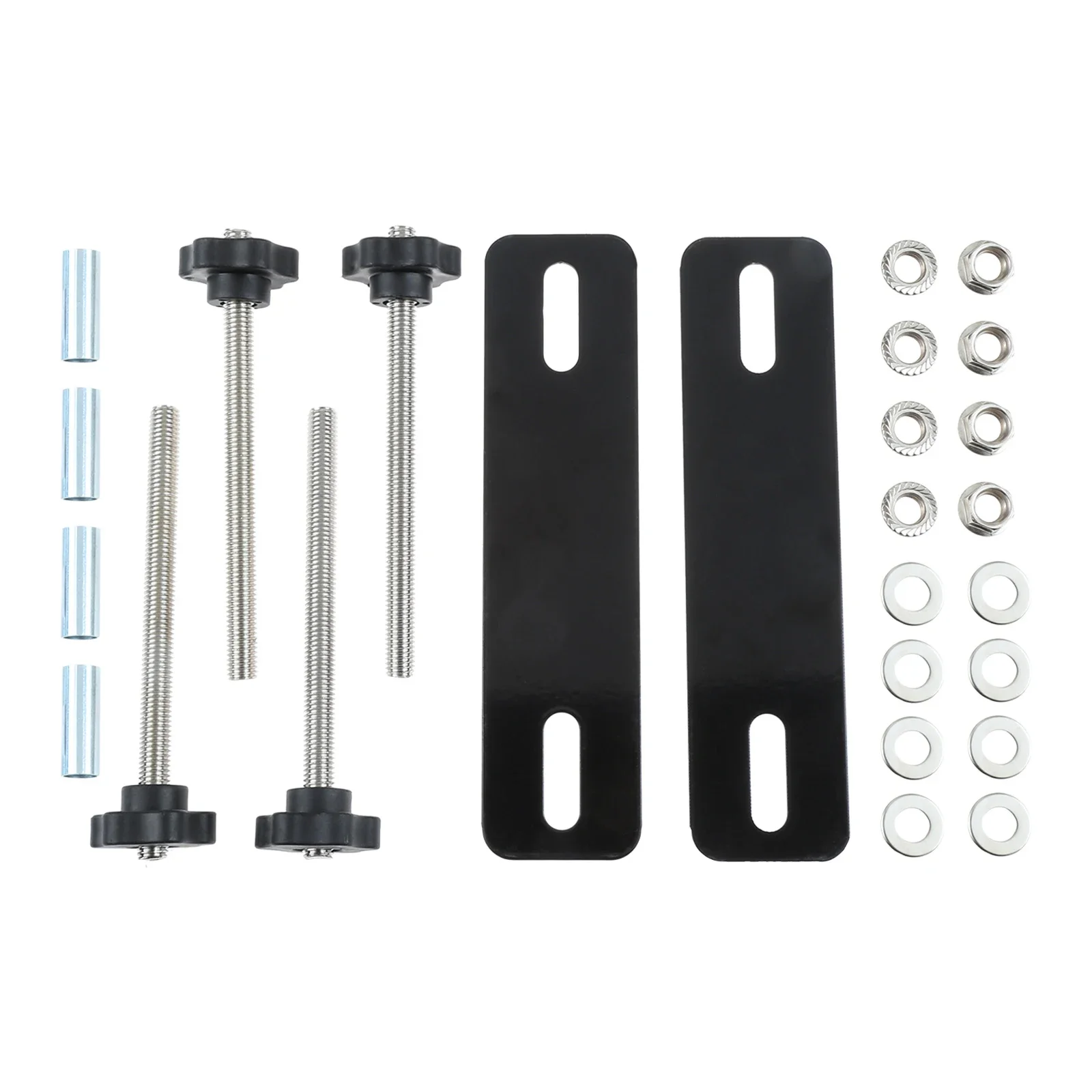 

Black Car Mounting Pins Base Plates Kits for Traction Boards,with 4.72"-6.69" (12~17cm) Hole Spacing Fit for All Recovery Tracks