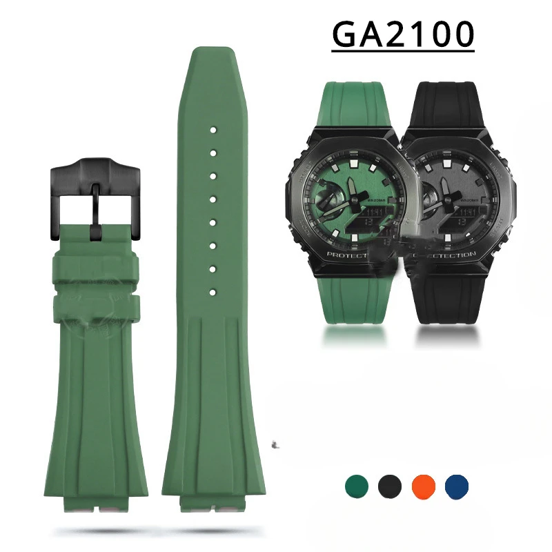 

Аксессуары для часов, браслет для Casio G-SHOCK/2110 Series, резиновые часы GA-2100, водонепроницаемый спортивный ремешок для мужчин