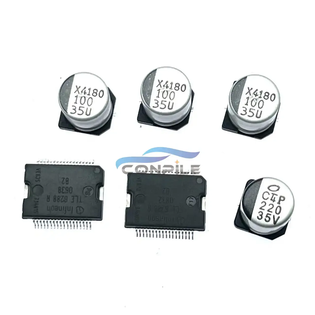 TLE6288R 100UF35V 220UF P0748 for hyundai engine gearbox ECU board electronic pressure control battery valve chip 5