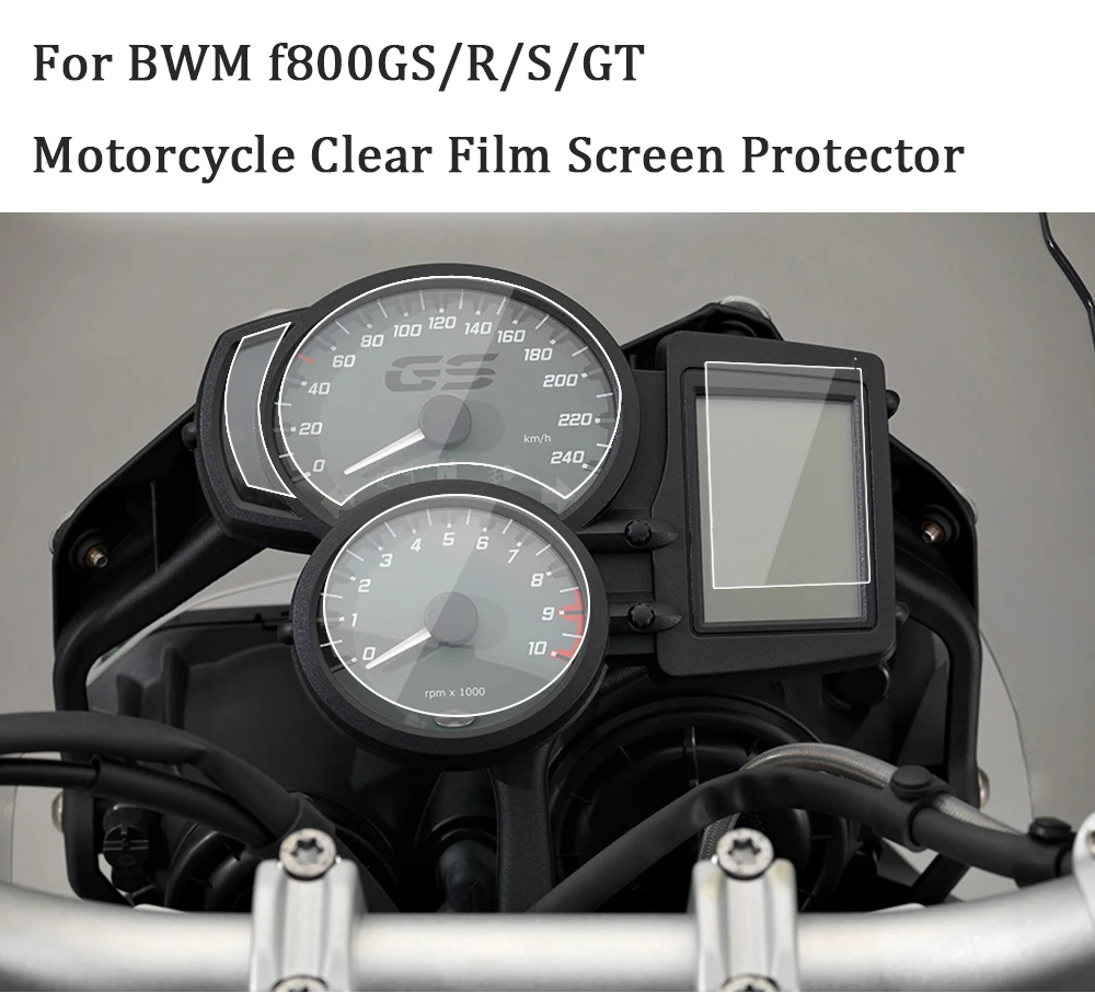 

Motorcycle Clear Cluster Scratch Film Screen Protector Cluster Scratch Protection Films for BMW F800GS F800R F800S F800GT