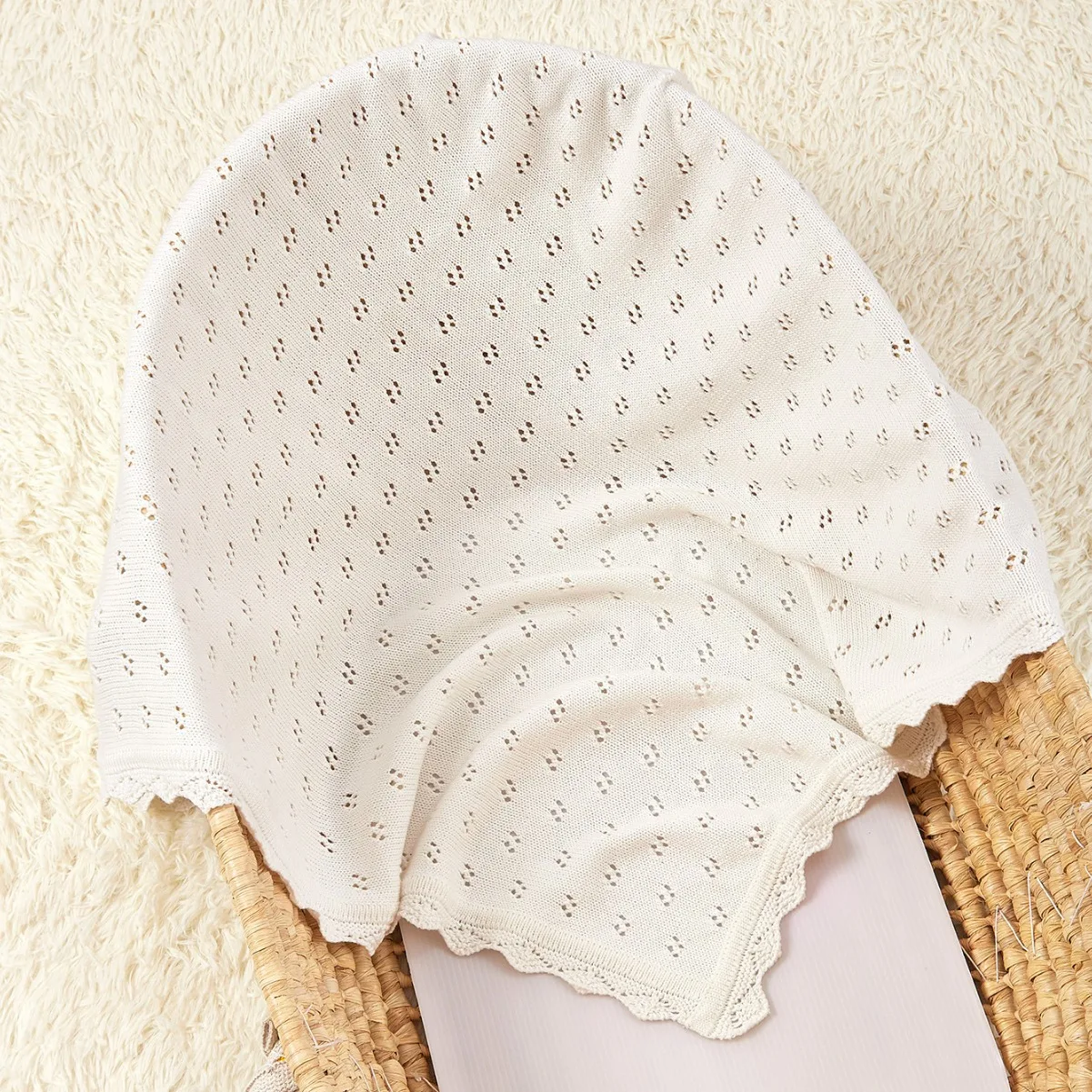 Knitted Baby Blanket Summer Newborn Swaddle Wrap Baby Receiving Blankets Cotton Soft Boy Girl Infant Crib Sleeping Blanket swaddle blanket cotton swaddle cotton knit blanket knit blanket