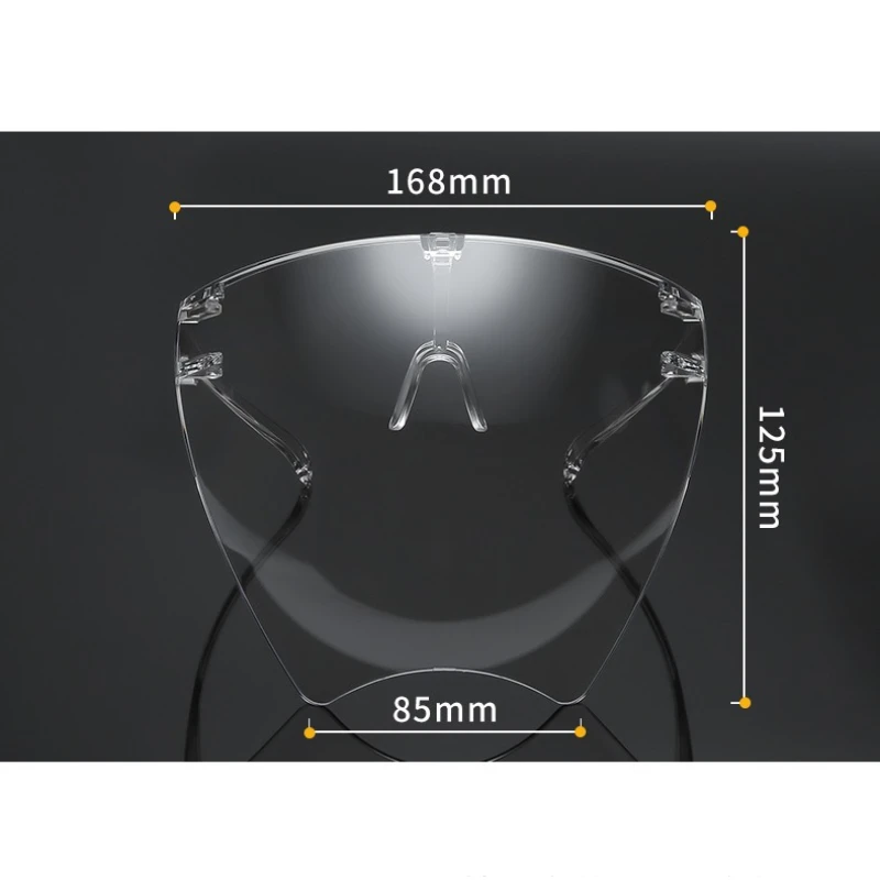 1 Pcs Full Face High-definition Transparent Anti Fog Anti Splash Protective Mask High Transparency Goggles Nail Art Tool 5