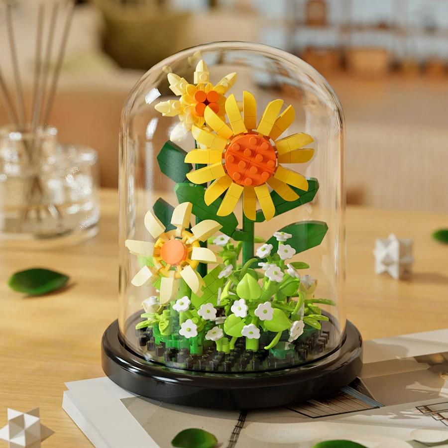 Creative Eternal Rose Succulent Bouquet Puzzle