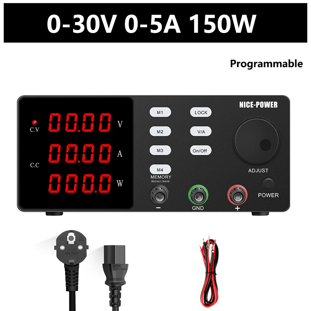 

Programmable 60V Dc Memory Laboratory Regulator 30V 5A Bench Function Source Stabilizer Voltage Power New Supply Precision 10A