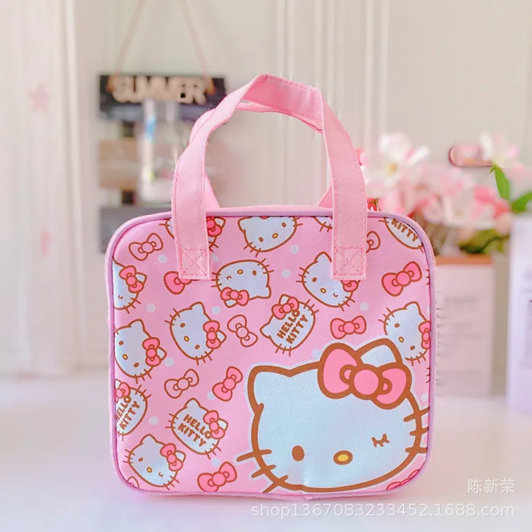 Sanrio Kawaii Lunch Bag Women Anime My Melody Hello Kitty Travel Thermal  Breakfast Box School Child Lunch Box Tote Food Bag - AliExpress