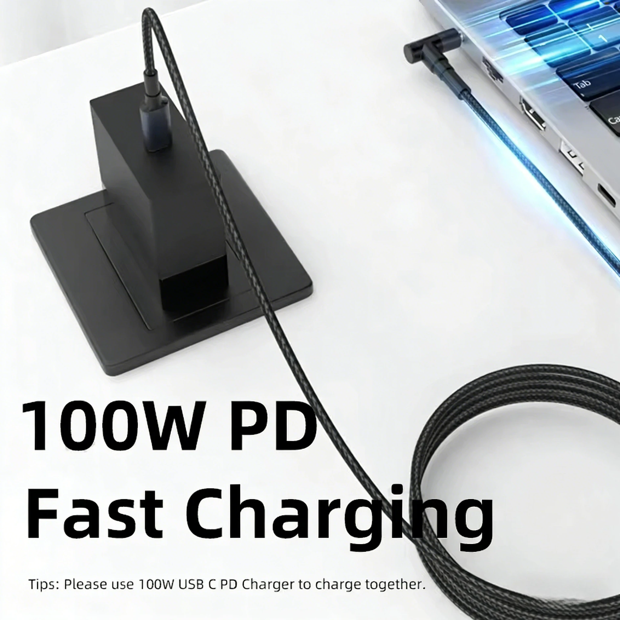 USB 타입 C PD-DC 7.4X5.0mm 노트북 충전기 커넥터 90W 130W 고속 충전 케이블 코드 (델 인스피론 15 5576 5577 7557 호환)