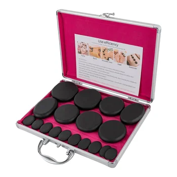 Massage Stone Heater Box Set with Natural Basalt Stones, Multiple Sizes for Hot Stone Therapy, Ideal for Relaxation and Circulat 4