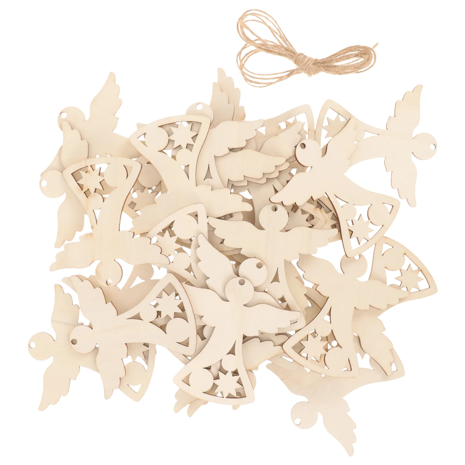 

30 Pcs Arrow Child Ornaments Quiz Unfinished Wood Cutouts Graffiti Wooden Slices