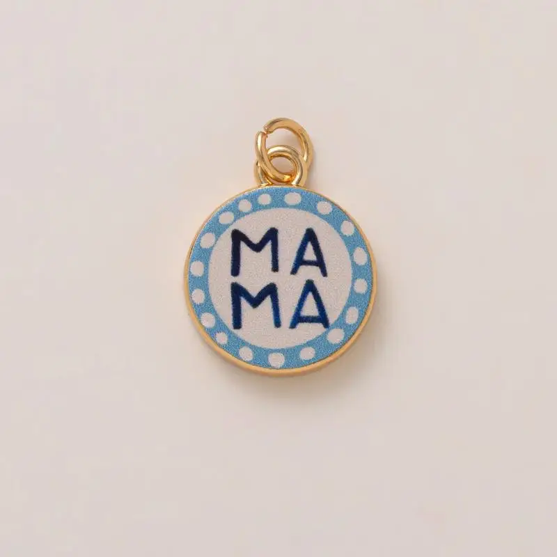 Elegant Color-Blocked Butterfly Love Flower Pendant with Gold-Plated Finish