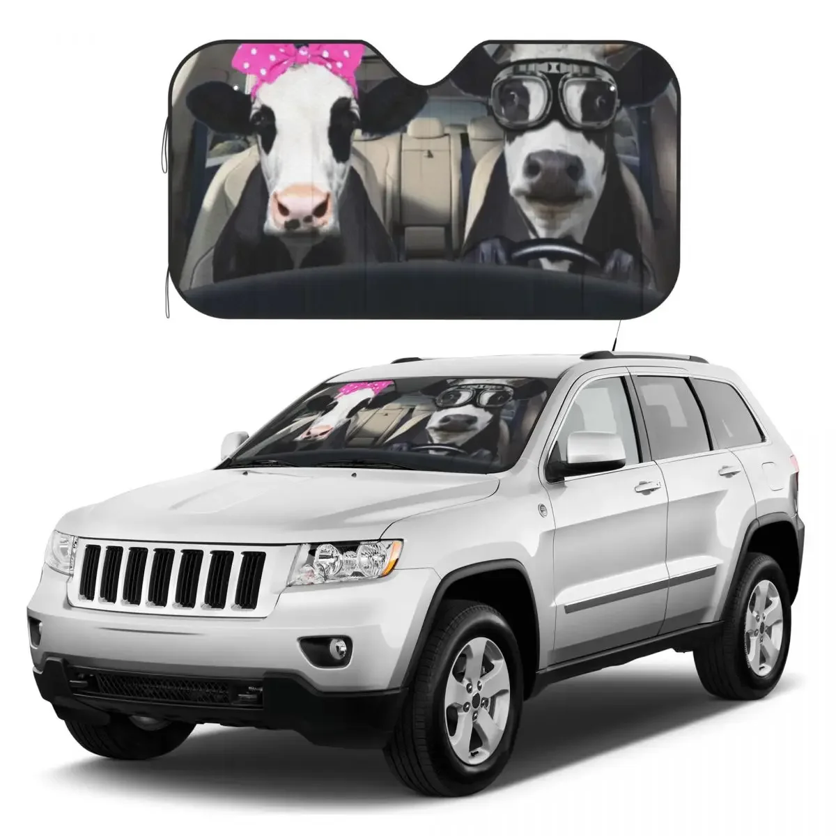 

Dairy Cows Driver Sunshades Reflector Anti Uv Custom Car Sunshade Sun Shade