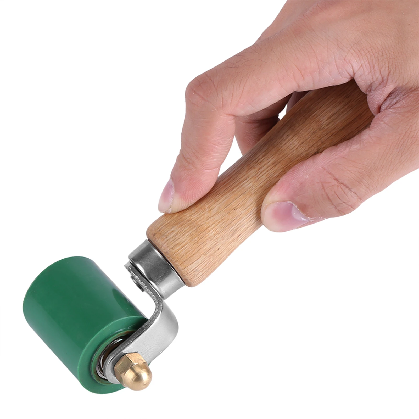 40mm Red High-Temp Silicone Pressure Roller - For PVC Welding, Roofing, Car Tint, Wallpaper Seams