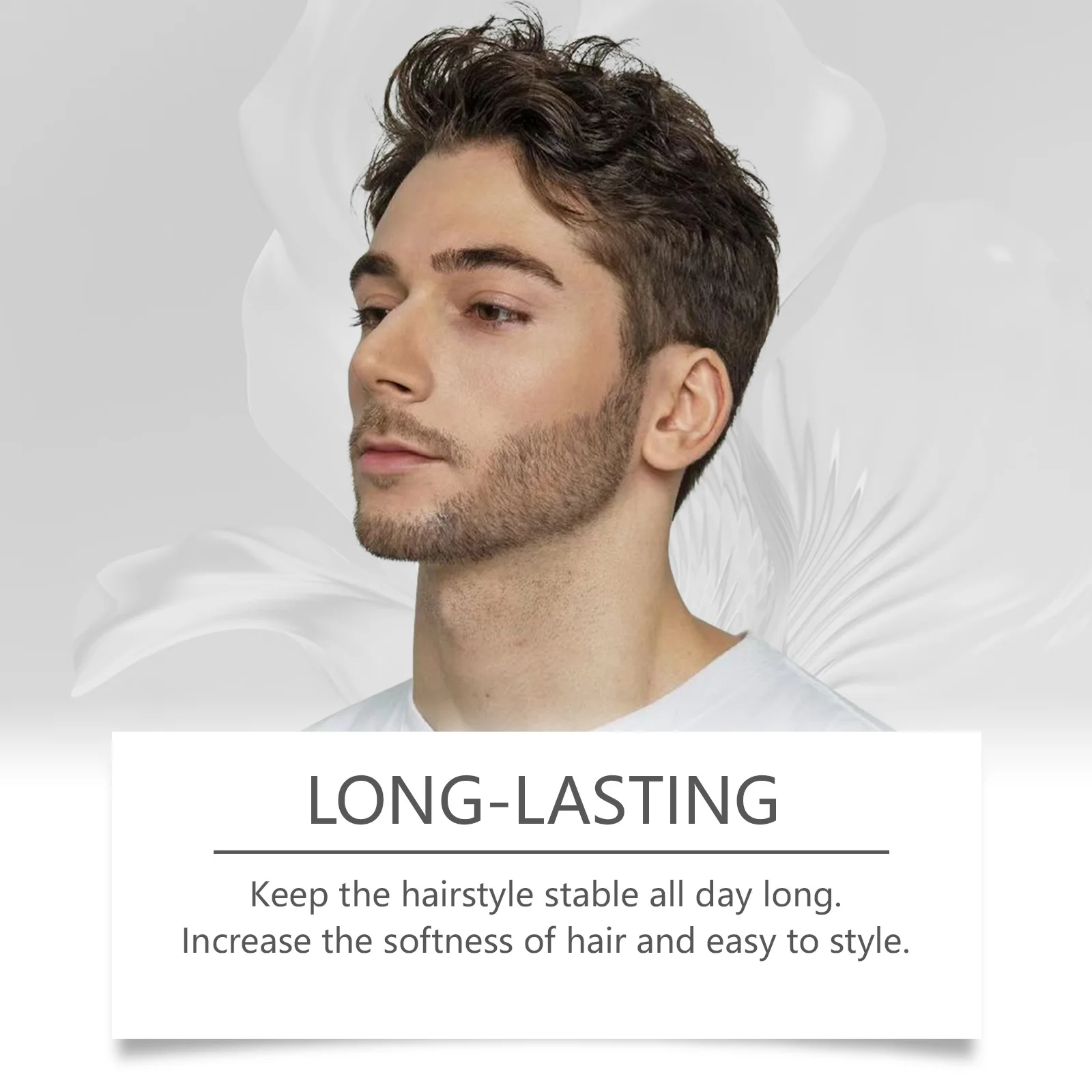 Hair Wax Gel for Men Women Long-Last Fluffy Fixed Frizz Hair Styling Paste Artifact Finalize Salon Broken Finishing Cream