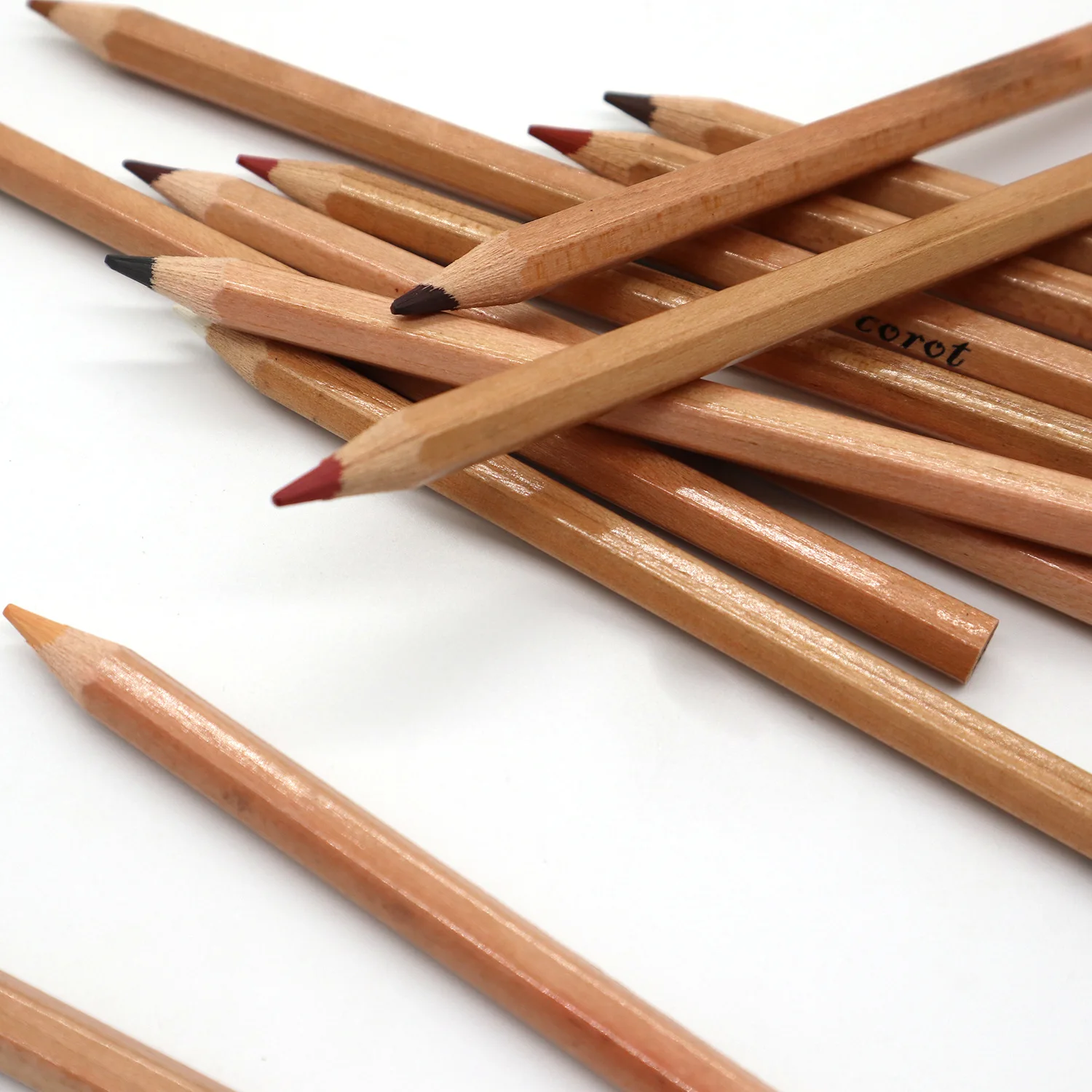 12pcs Professional Soft Pastel Pencils Wood Skin Tint Pastel Colored Pencil  - Wooden Colored Pencils - AliExpress