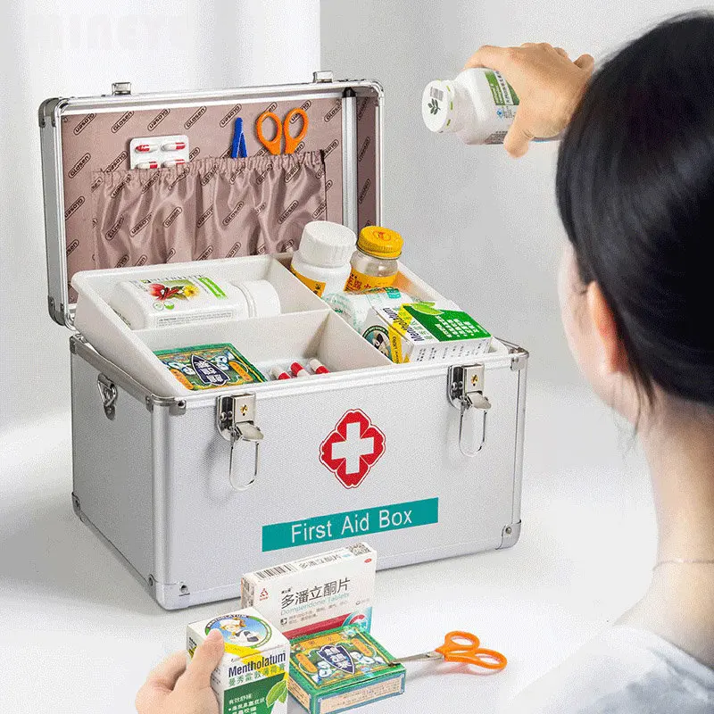 Household Portable Multi-Layer Medicine Cabinet Multi-Function Plastic  Portable Storage Box Hospital Pharmacy First Aid Kit - AliExpress