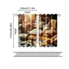 2 pcs, filtering curtains (excluding rods, non-movable, without batteries) A warm bread and pastry design with a rustic baking 5
