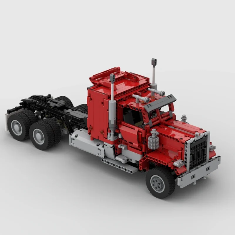 

1451PCS High-Tech MOC Mani's Red RC Truck Building Blocks Model Technical Bricks DIY Assembly Creative Kids Toys Birthday Gifts