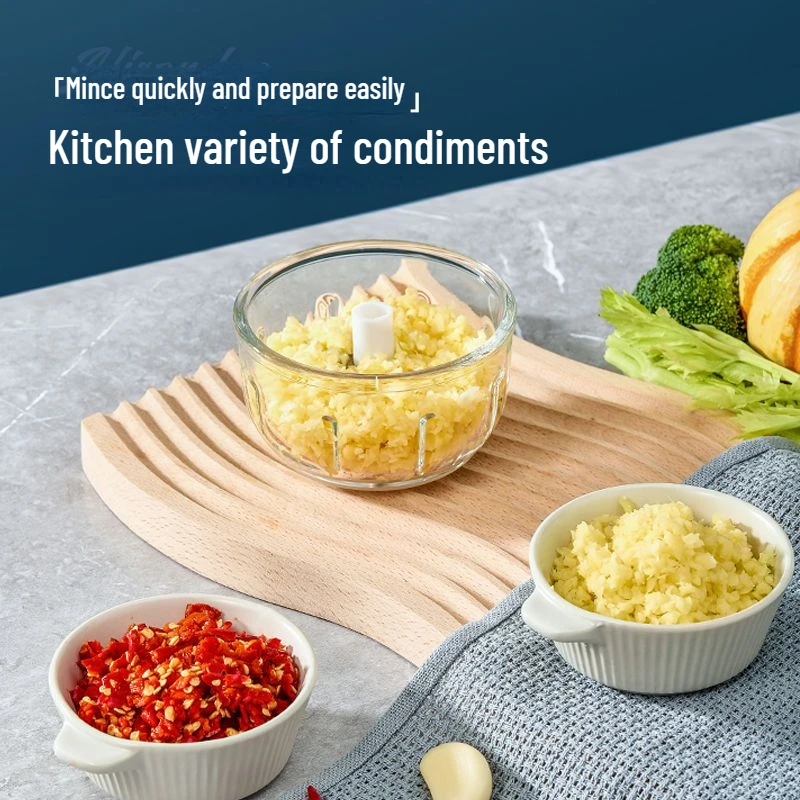Royalstar Wireless Electric Special Garlic Puree Artifact Household Garlic Manual Meat Grinder Baby Complementary Food 6