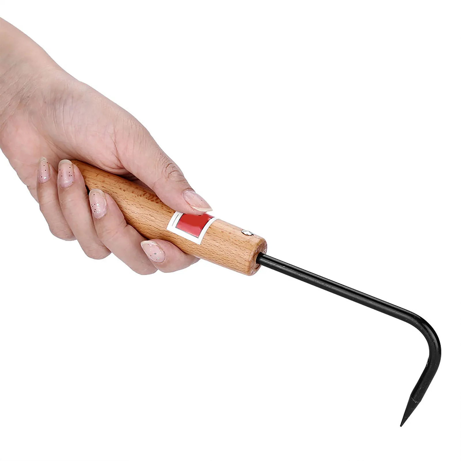 Garden Tools Sturdy Iron And Beech Bonsai Root Hook with Wooden Handle Gardening Tools