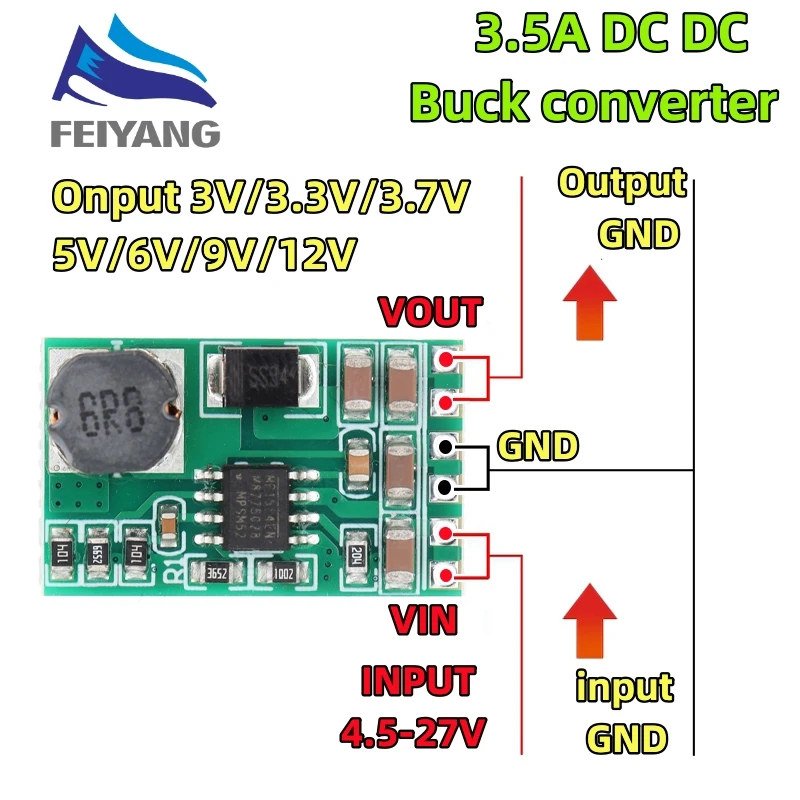 Tronconneuse Batterie Modulo Convertitore DC-DC Step Down, Modulo Regolatore Di Tensione Di Alimentazione Regolabile DC