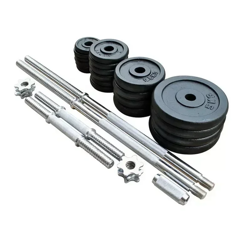 High Quality Customizable Chrome Adjustable Weight Dumbbell Barbells Cast Iron Fitness Equipment