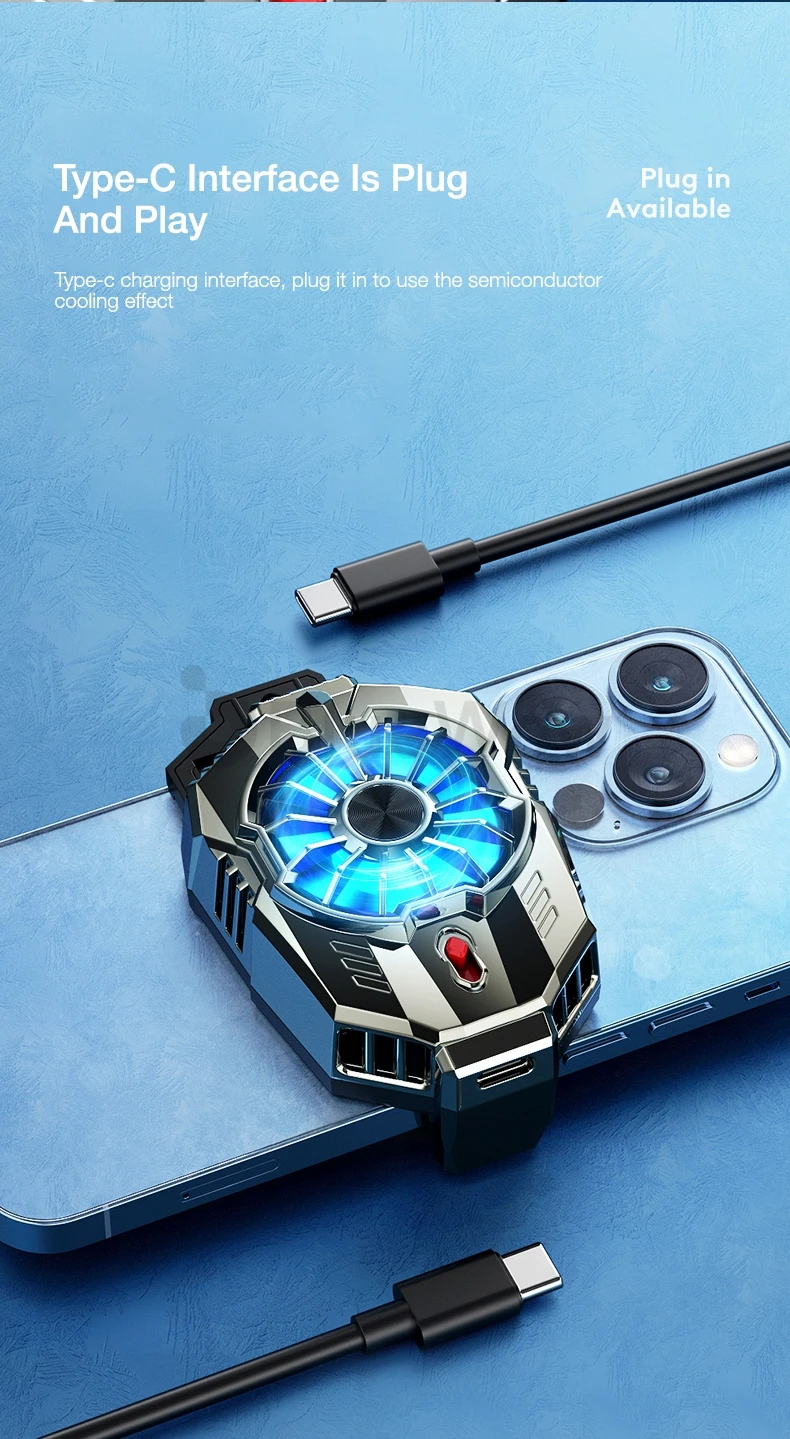 BlueWow X20 Mobile Phone Cooler Gaming Radiator description image 7