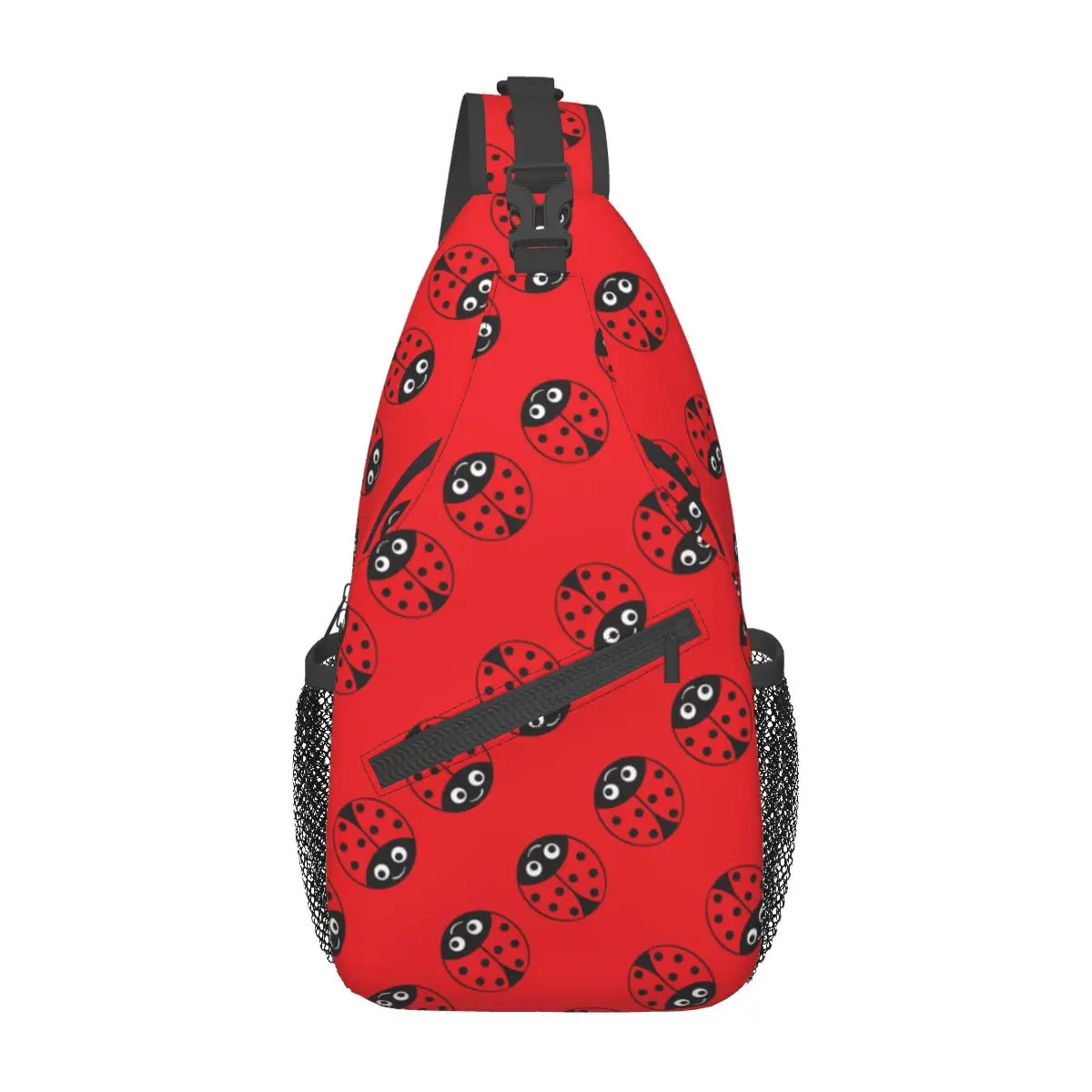 

Ladybug Girl Sling Backpack Sling Bag Hiking Traveling Chest Bag Daypack Men'S Fashion Crossbody Backpack Shoulder Bag Pouch