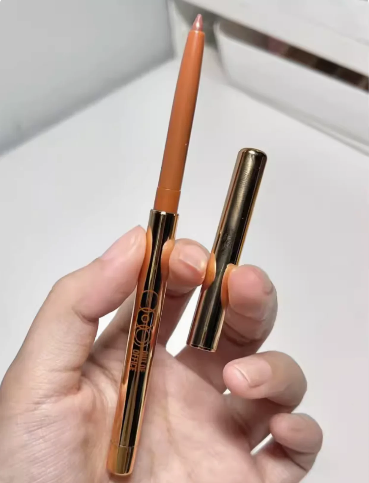 OUT OF OFFICE OOO lipliner matte long-lasting lipstick lip plumping lip pencil outlines with Sharpener Nude Makeup Cosmetics 6