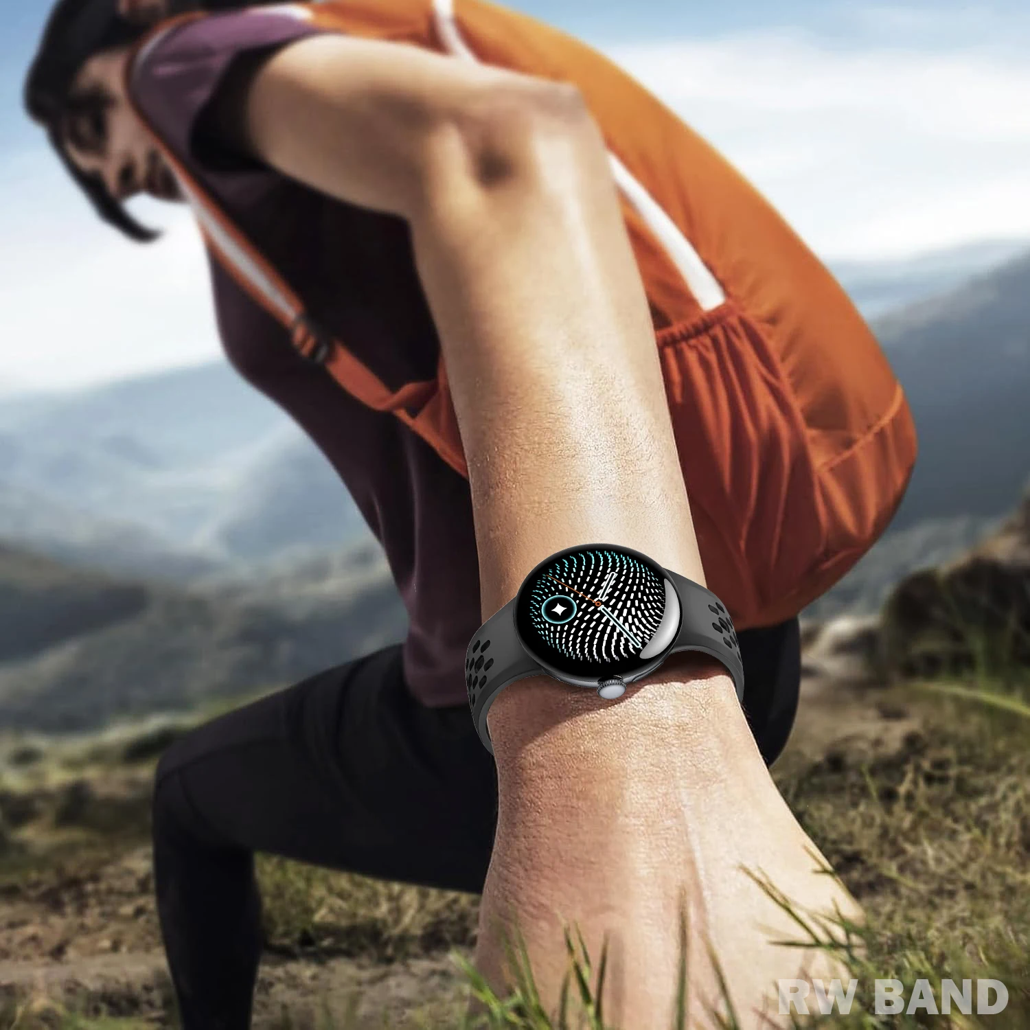 Breathable Silicone Sports Strap - 45mm