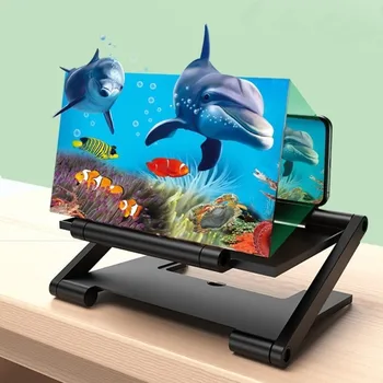 Amplificatore portatile pieghevole per schermo cellulare, schermo ingrandito HD, lente d'ingrandimento, supporto multifunzionale per telefono