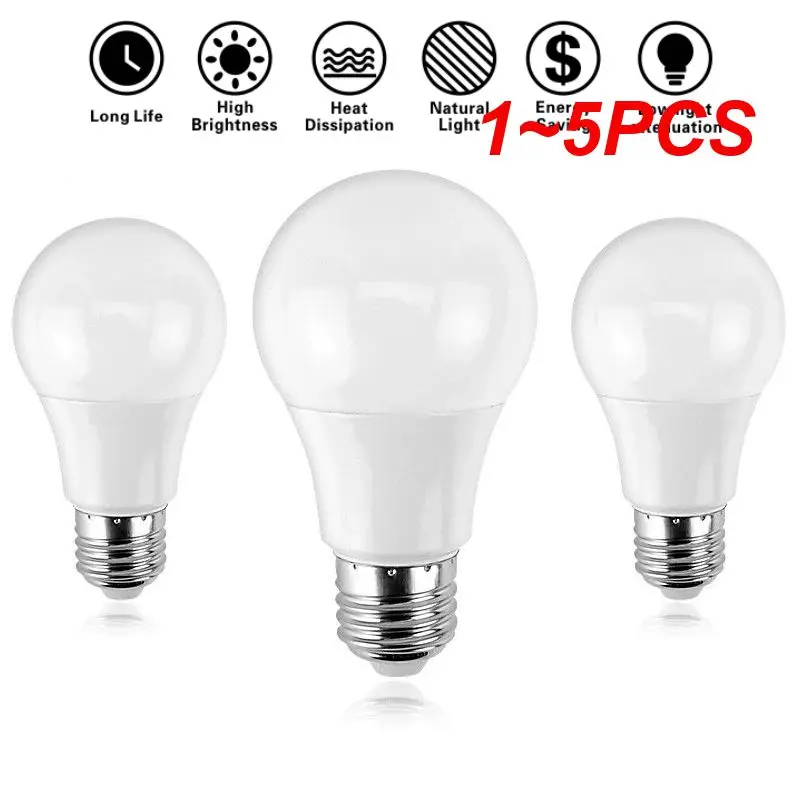 

1~5PCS Ampoule LED Bulb E27 E14 3W 5W 7W 9W 12W 15W 18W Smart IC LED lamp Light Cold White White Lampada Bombilla Lamp