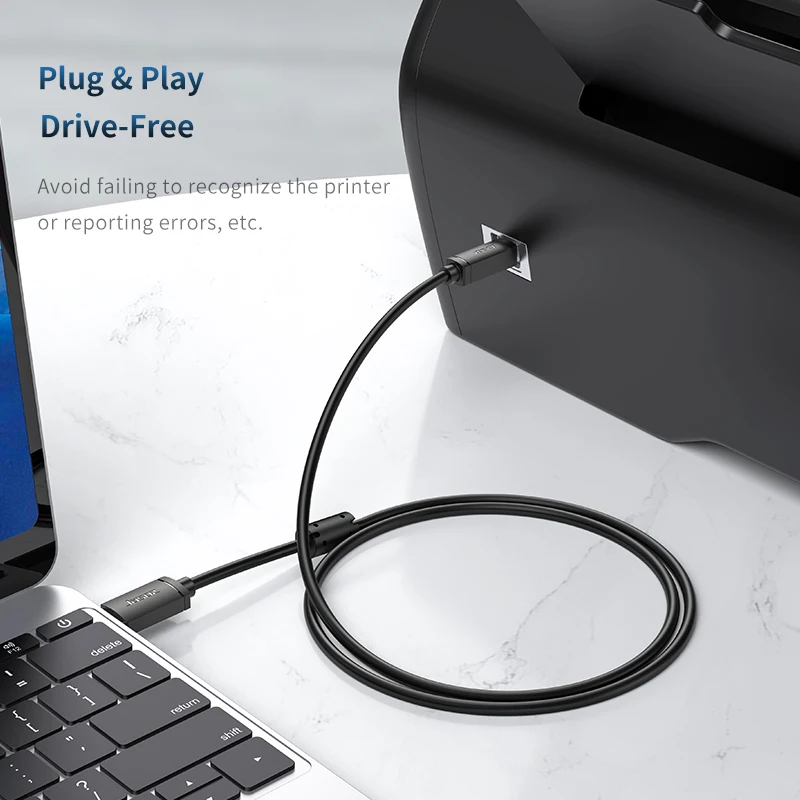 High-Speed 10m USB B to USB A Printer Cable