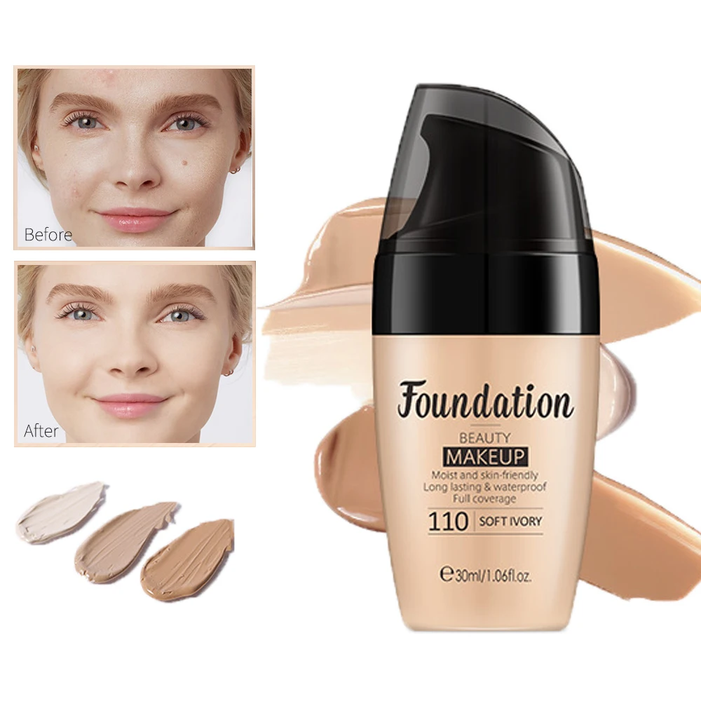 3 Color Natural Concealer Foundation Liquid
