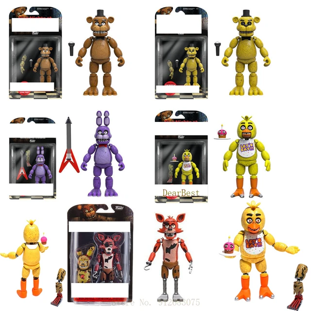 Set Five Nights Freddy Action Figure Fnaf Toys  Nightmare Bonnie Figure -  5pcs Set - Aliexpress