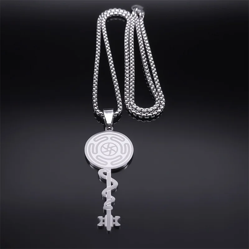  Hekate  Ʈ  η ƿ ī  ɺ Hecate Snake Key Chain Necklaces Femme Jewelry collare
