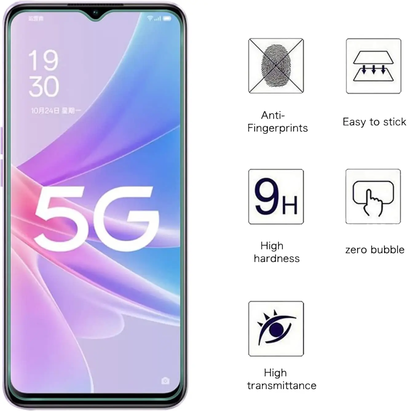 Tempered Glass For OPPO A9 2020 A5 2020 Screen Protector Glass