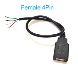 Versatile USB Power Extension Cable with Connector Adapter - 2m (Female 4pin)