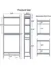Over The Toilet Storage Cabinet Bamboo Adjustable 3-Tier Above Toilet Shelf Stable Freestanding Above Toilet Organizer w 3