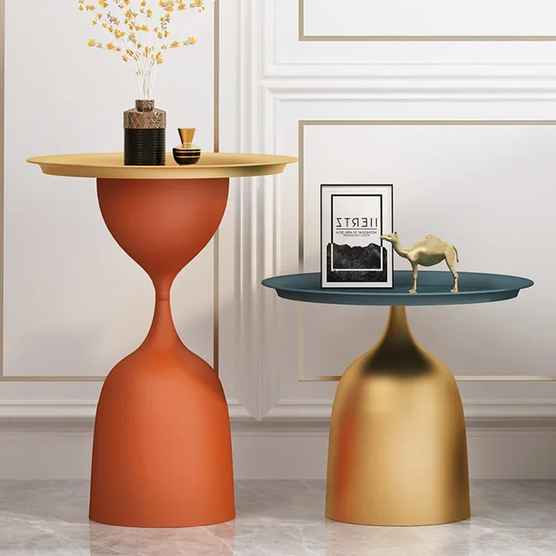 

Nordic Coffee Table Modern Small Round Tray Luxury Cover Legs Metal Side Coffee Table Corner Mesa De Canto Para Sala Furnitures