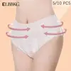 5/10Pcs Light Thin Breathable Maternity Underwear Recommended For Caesarean Mothers 80-140KG Disposable Postpartum Pants 2