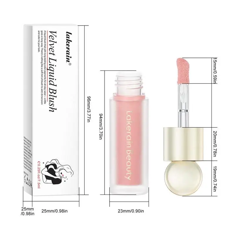 Mousse Liquid Blush Liquid Blush Beauty Wand with Sponge Tip Easy to Apply for a Natural Radiant Look Matte Silky Texture 6