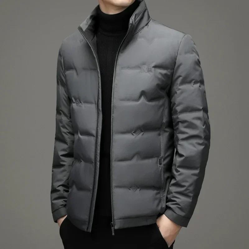 thumbnail image 1 of Chaqueta de plumón ligera para hombre, invierno 2024, nueva chaqueta gruesa de plumón de pato cálida, abrigo rojo ligero informal de lujo, ropa, 1 of 5