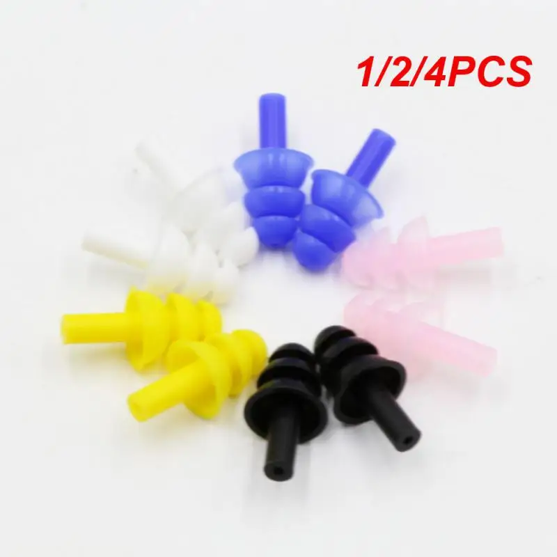 

1/2/4PCS High Quality Waterproof Silicone Swimming Ear Plugs Nose Clip Set Box Packed Earplug For Surfing Diving and Learning