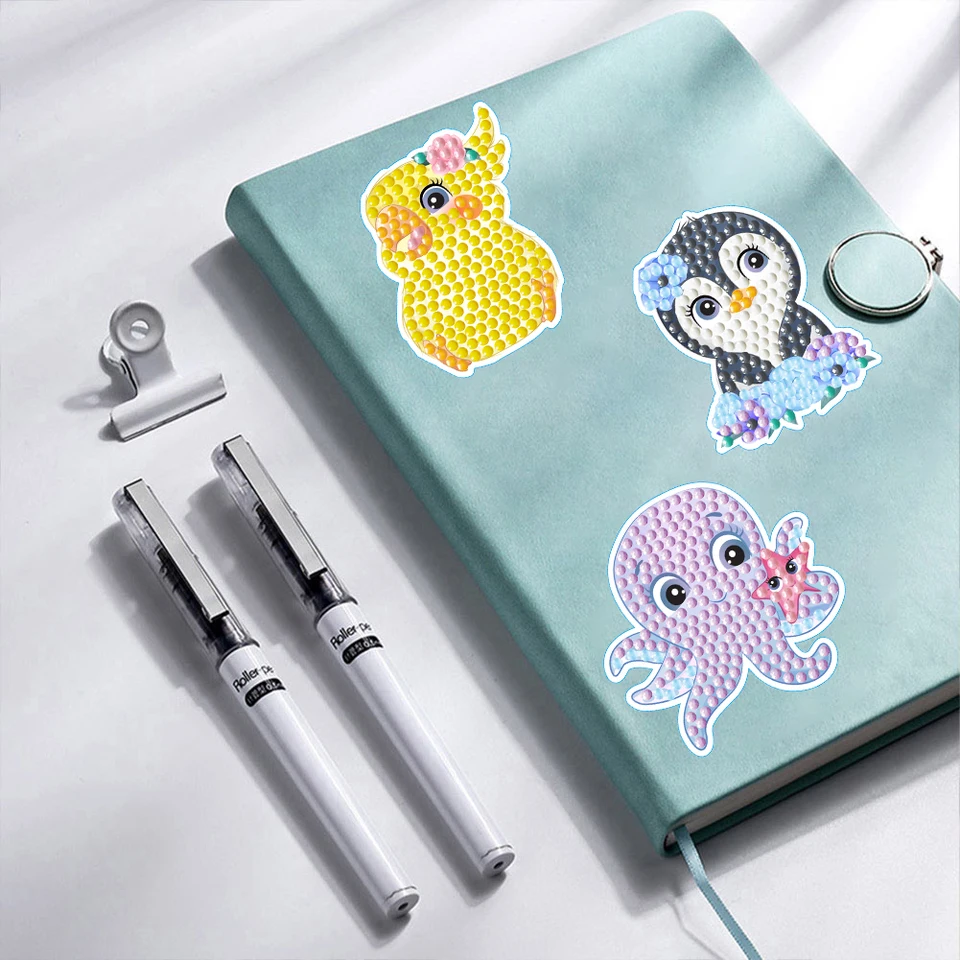 Set 8 Segnalibri Diamond Painting A Piuma: Leggi Con Stile E Un Tocco Di Luce!