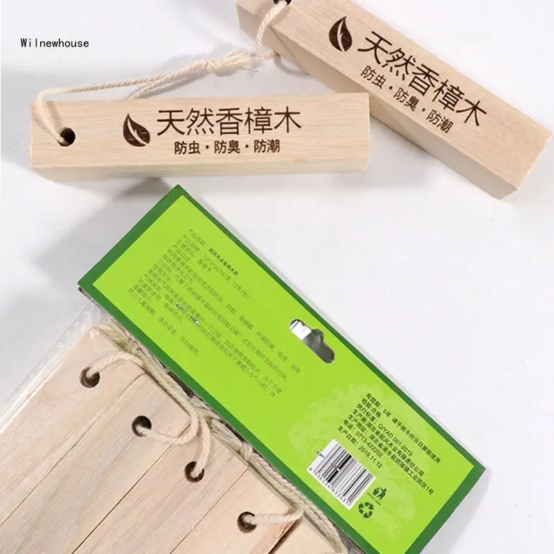 5pcs Natural Wood Camphor Block Anti-moisture Moth Clothes Drawer Camphor Control Dropship