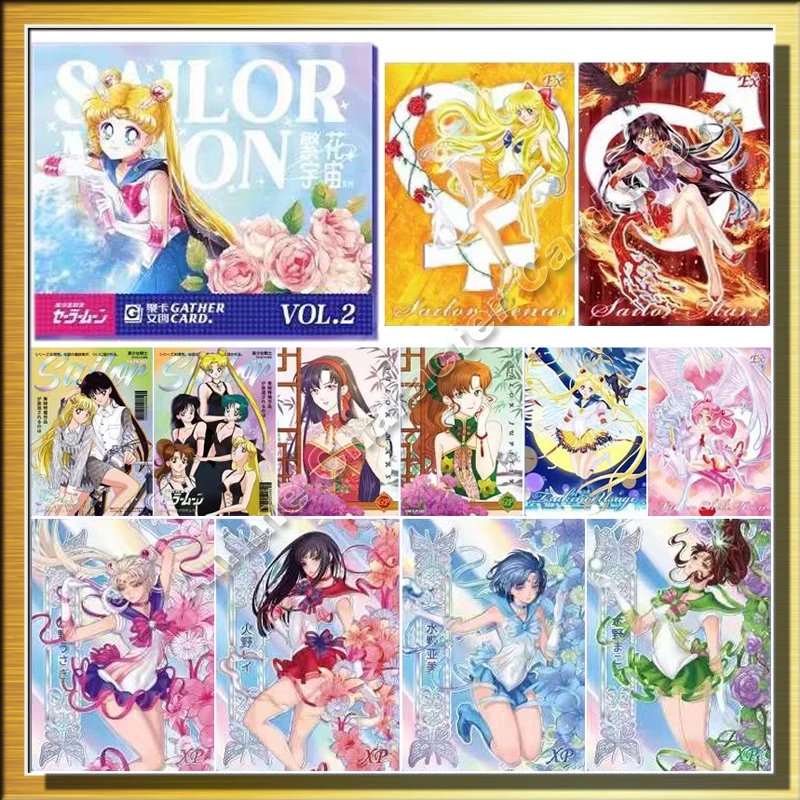 

Original Sailor Moon Card Anime Character Pretty Girl Beauty Cute Tsukino Usagi Collection Cards Fantasy Magic Gifts Children T