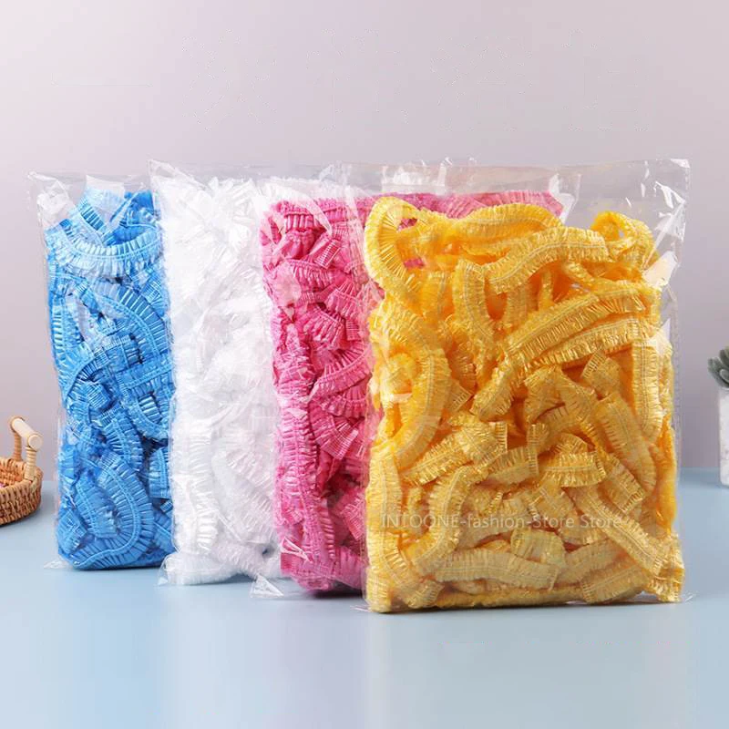 

100pcs Color Disposable Food Cover Wrap Food-Grade Fresh-keeping Film Bag Storage Kitchen Disposable Bowl Cover Wholesale