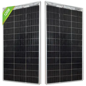 solar panel 120W 18V Transparent solar panel Bifacial for 12V batteries, photovoltaics for camper boat RV