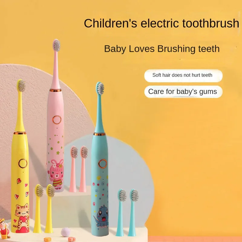 Kids Cartoon Sonic Electric Toothbrush Replace The Toothbrush Head Children Clean Mouth Tooth Decay Sonic Brush Head
