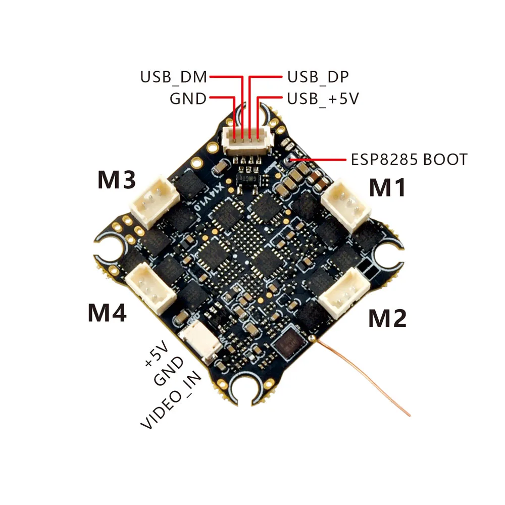 HappyModel X14 ELRS AIO 12A 2-4S Flight Controller Stack